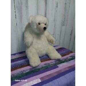 Vtg Applause Avanti Polar Bear White 15" Tall Plush Toy 1988